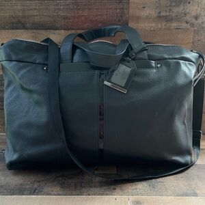 Primark Large Black Polyvinyl Duffel Bag - Broken Zipper